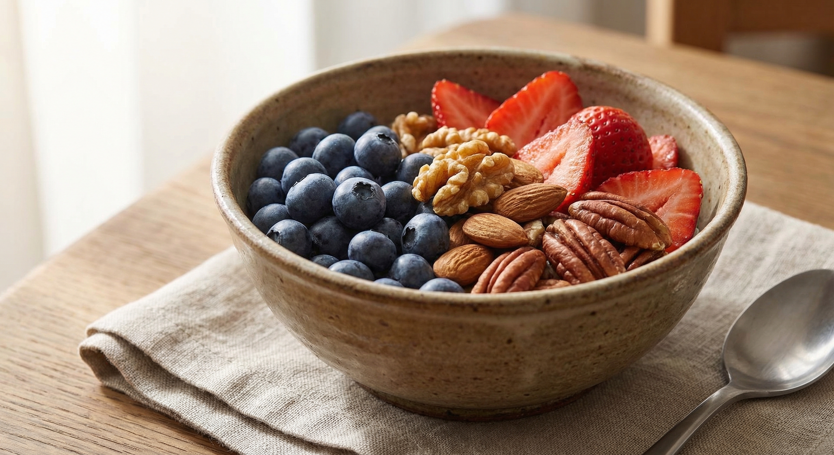Fresh berries and nuts